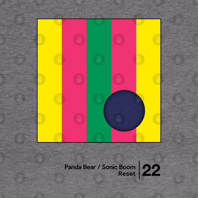 Panda Bear & Sonic Boom / Minimal Graphic Design Tribute by saudade